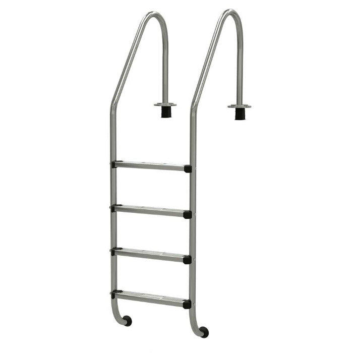 Einbaubeckenleiter breiter Holm (4-stufig)