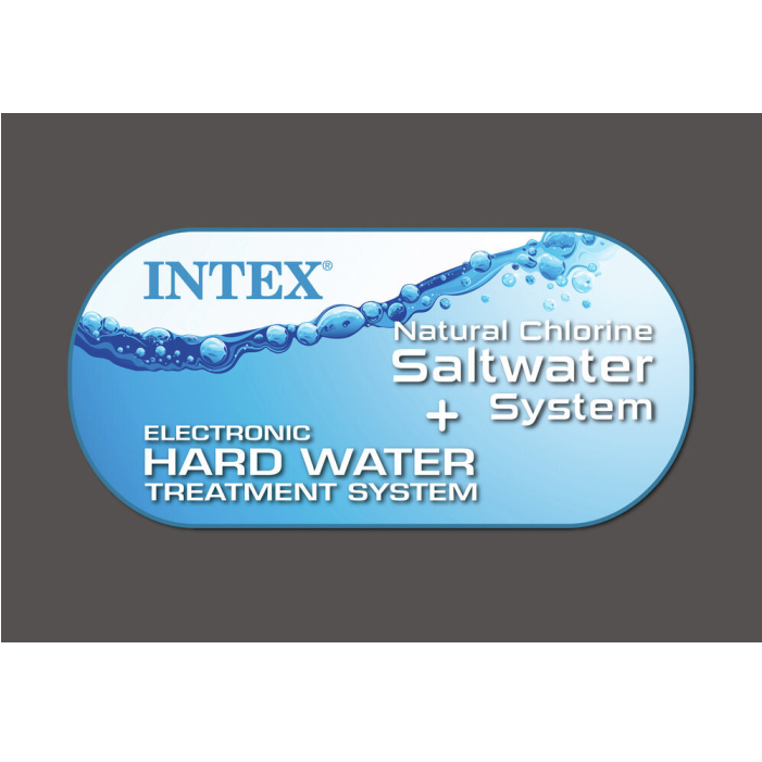 Intex Whirlpool PureSpa Chevron Deluxe Square, ⧄ 239x71 cm, mit Salzwasser- & Kalkschutzsystem