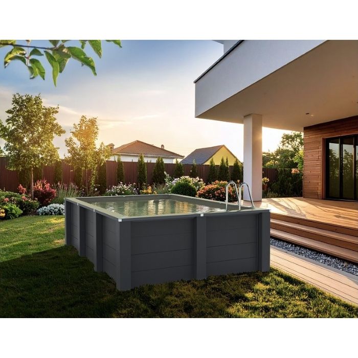 Gre Composite/WPC rechteckig 595x315x126 cm, NEU