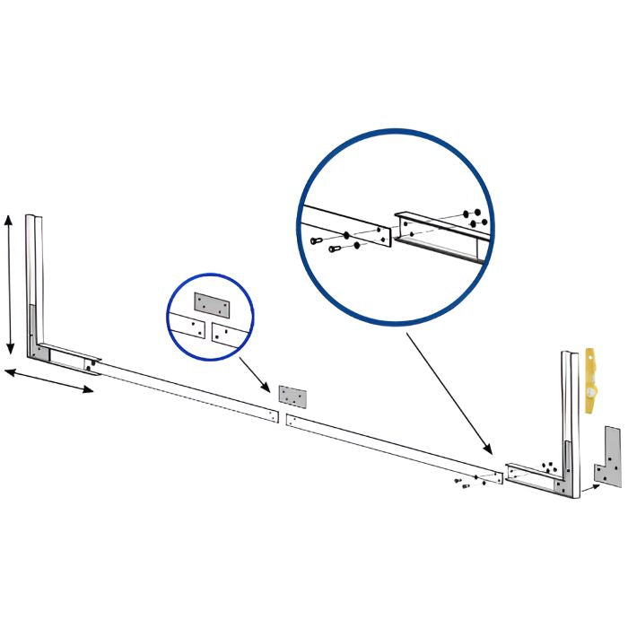 Gre Composite/WPC rechteckig 595x315x126 cm, NEU