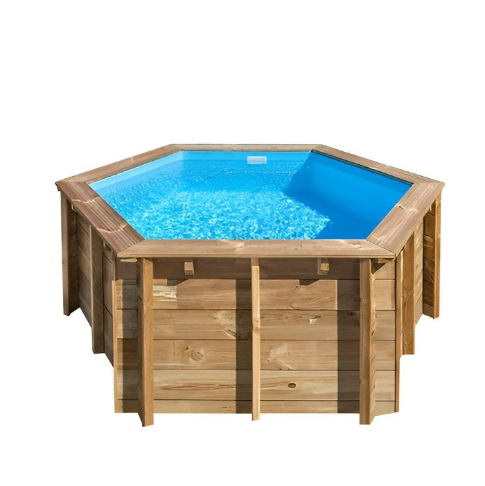 gre-vanille-2-holzpool-500x127-gesamtansichtGre Violette 2 Echtholzpool mit blauer Innenfolie und Einstiegsleiter, freigestellte Gesamtansicht