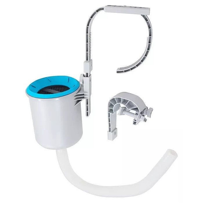 Intex Frame Pool Graphit Ø 478x124 cm, inkl. Kombianlage, Skimmer+Halterung, Reinigungsset