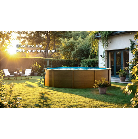 Gre Stahlwandpool Top130 350x132 cm, LAGERND