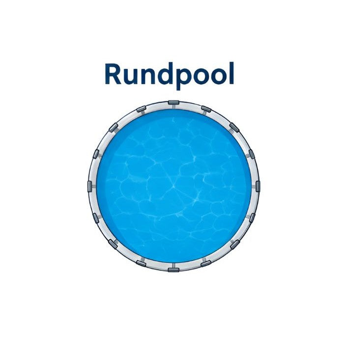 runde Form des Pools für Solarfolie