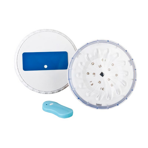 Gre 2 Stk. LED-Poolbeleuchtung mit Fernbedienung, weiß