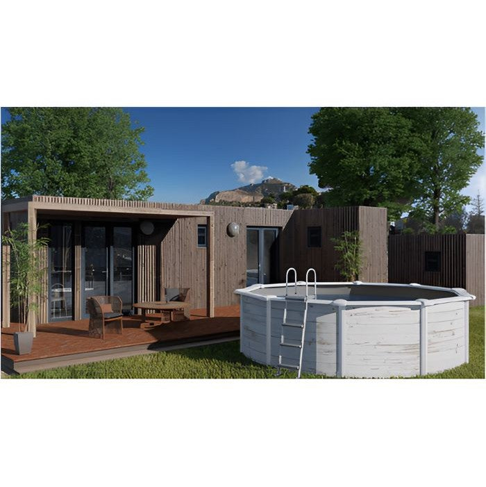 Gre Stahlwandpool Finnland 350x120 cm, LAGERND
