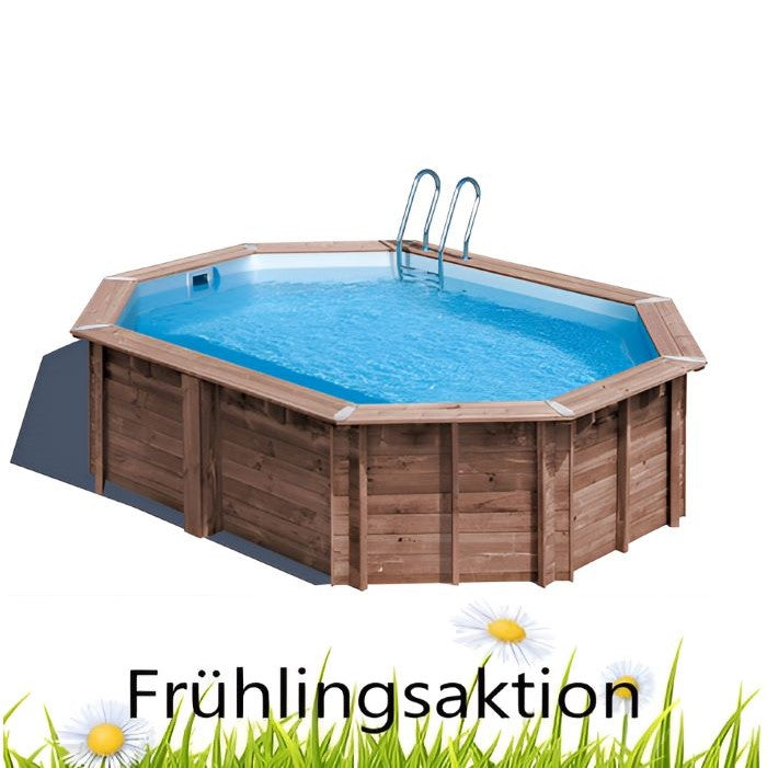 Gre Echtholzpool Bambu 2 535x335x130 cm