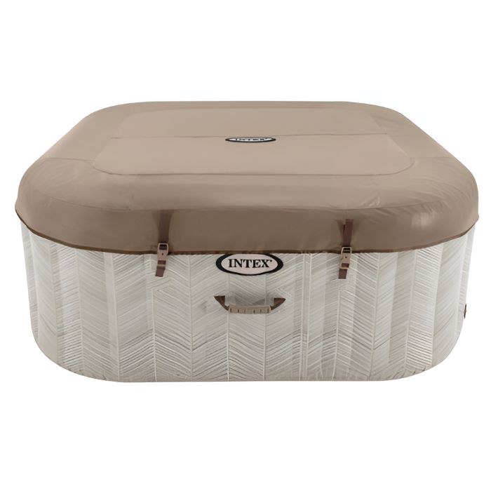 Intex Whirlpool PureSpa Chevron Deluxe Square, ⧄ 211x71 cm, mit Salzwasser- & Kalkschutzsystem