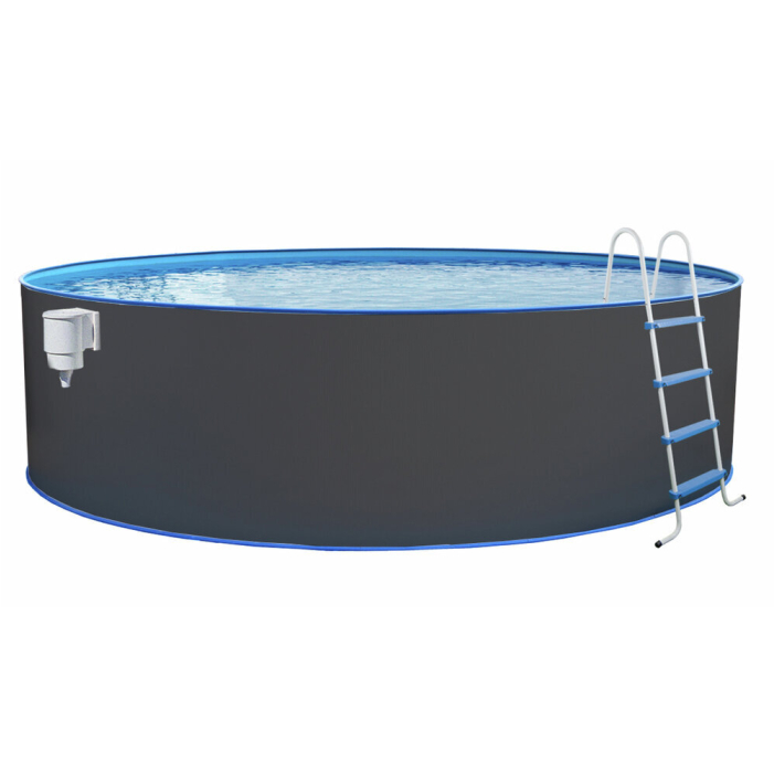 Steinbach Stahlwandpool Nuovo Ø 350x120 cm, anthrazit