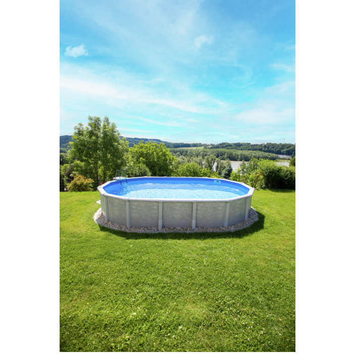 Steinbach Stahlwandpool Grande oval 610x366x135 cm