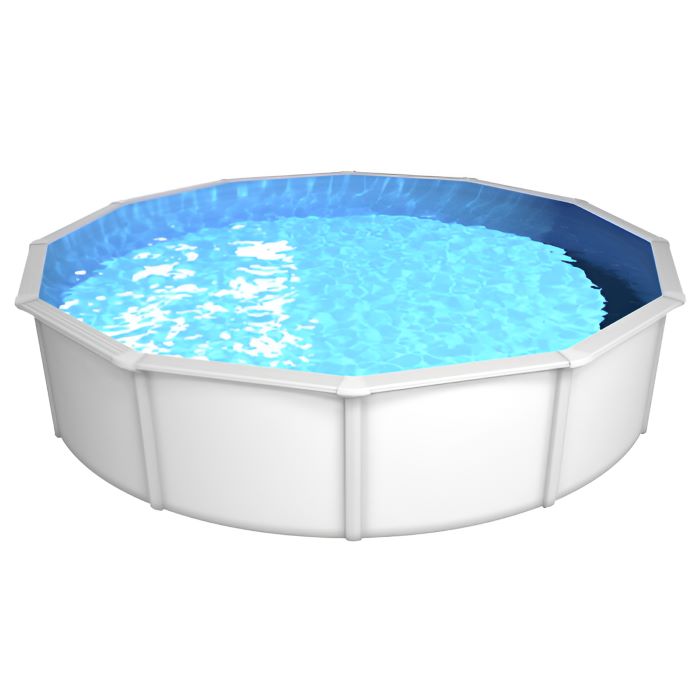 Steinbach Stahlwandpool Nuovo de Luxe II 360x120, weiß