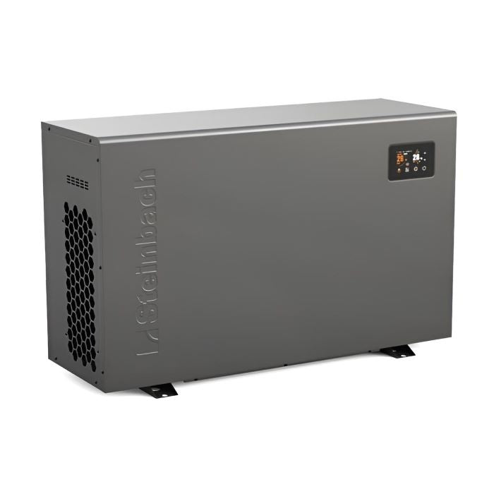 Steinbach Wärmepumpe Silent 11 – Frontansicht mit Touch-Display und LED-Statusbeleuchtung