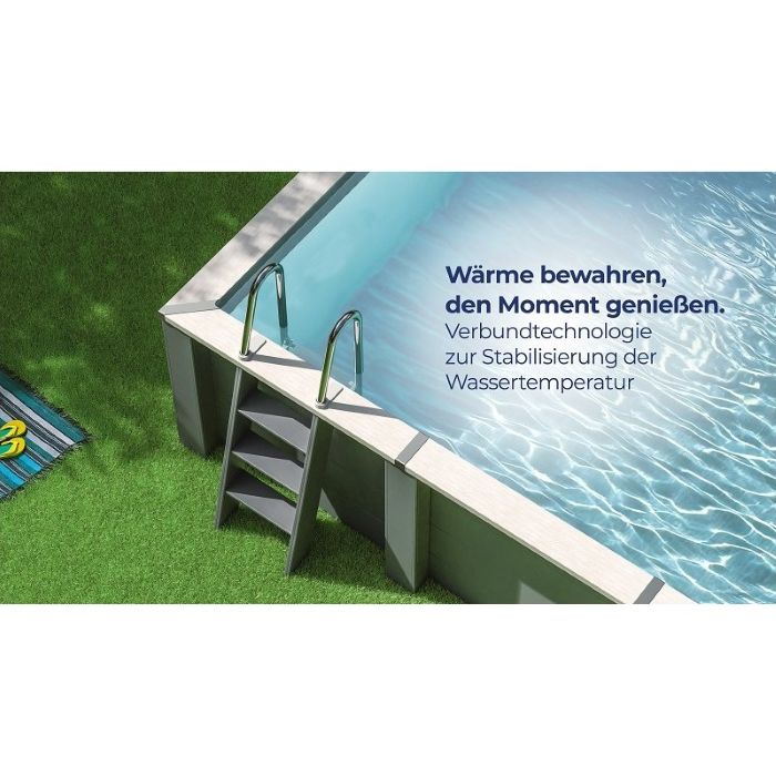 Gre Composite/WPC rechteckig 315x175x96 cm, NEU