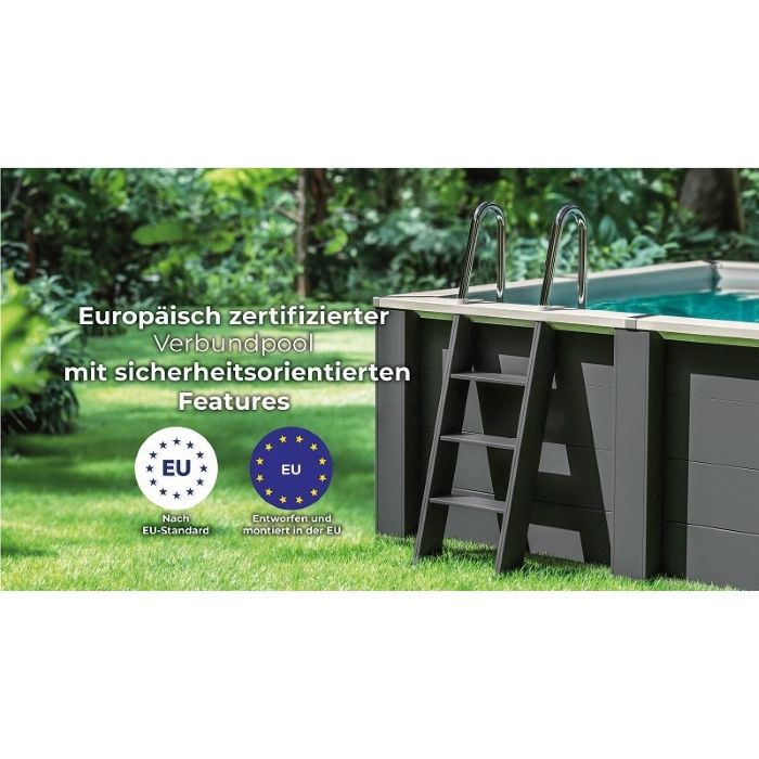 Gre Composite/WPC rechteckig 315x175x96 cm, NEU