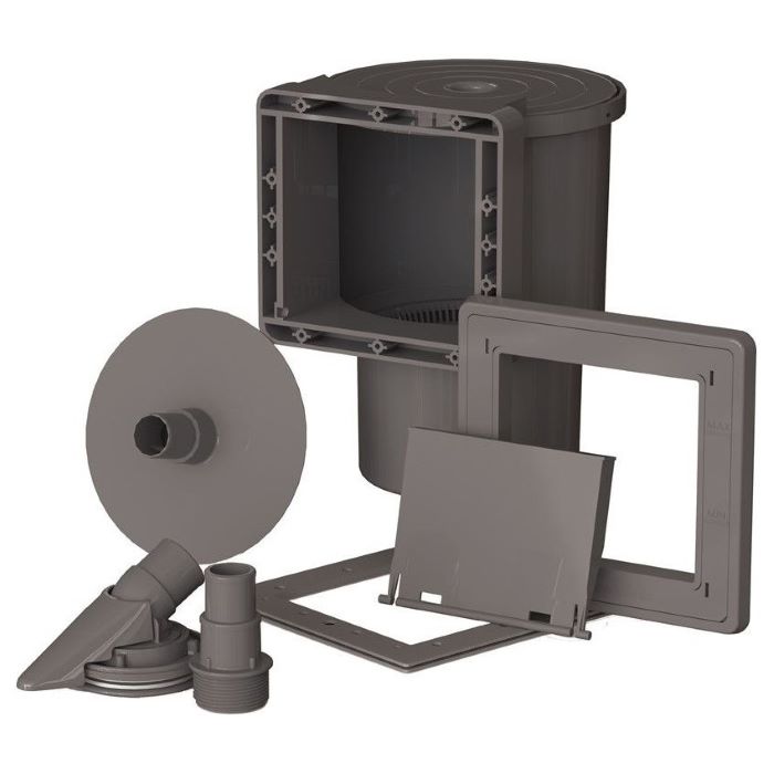 Gre Stahlwandpool Anthracite 610x375x120 cm