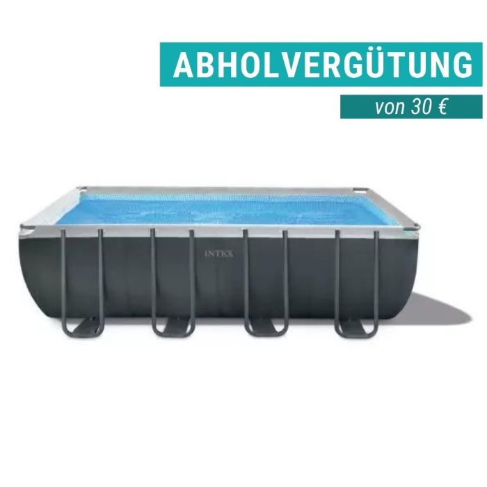 Intex Frame Pool Ultra Quadra XTR 549x274x132 cm, inkl. 9,2 m³ SX3200 Sandfilteranlage