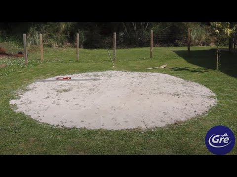 Platz vorbereiten zum Aufbau